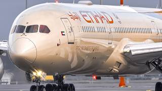 4K INCREDIBLE LANDING and TAKEOFF at MUNICH AIRPORT | PLANESPOTTING at MUC A380 A350 787 777