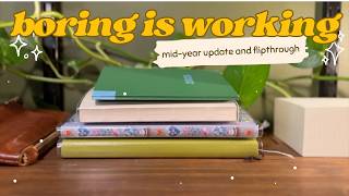 🥱 Boring but it works | my ADHD-friendly mid-year planner hobinichi flipthrough | techo kaigi