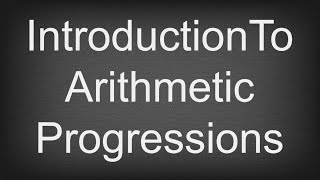 #introduction to arithmetic progression||#class10th #chepter -5#upboardmathsolutioninhindi #maths