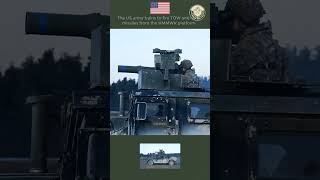 The US army trains to fire TOW anti-tank missiles from the HMMWV platform #army
