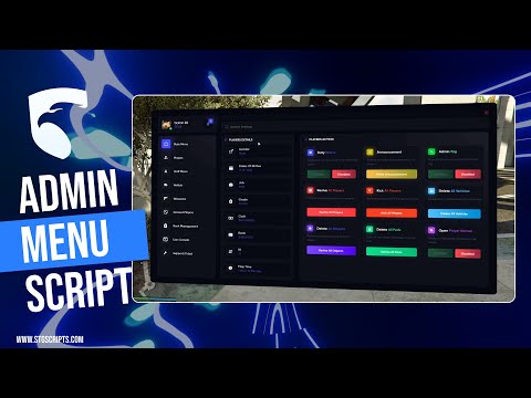 Fivem Admin Menu Script [ESX & QBCore/QBOX] | STG Scripts