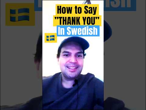 Learn How to Say 'Thank You' in Swedish 🇸🇪 #shorts #swedish #learnswedish