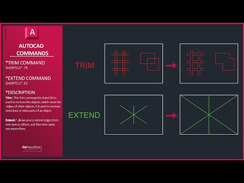 AutoCAD - Trim & Extend Command