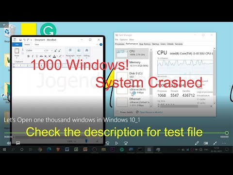 Let's Open one thousand windows in Windows