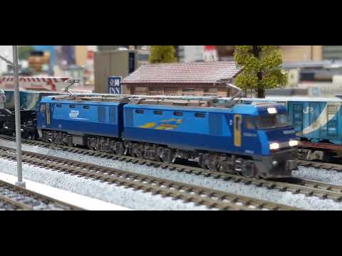 精密加工　Nゲージ　EH200 24号機［高］+シキ1000×3  走行動画