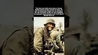 Colorized WW2 Footage Calm German Gunner Amid Chaos 1944