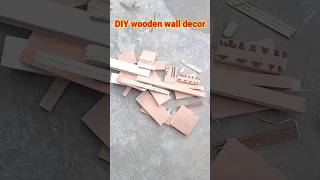 😱 DIY wooden wall decor using waste wooden pieces #diy #craft #walldecor #homedecor #art