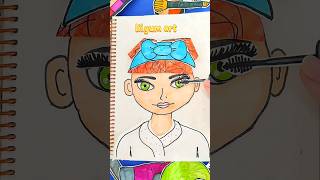 DIY Paper Doll Make-up Animation/ ASMR #shorts #paperdolls #asmr