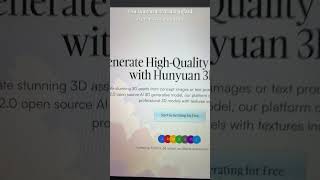 HUNYUAN 3D Image Magic: Turn Photos Into Models! 🖼️ #shorts