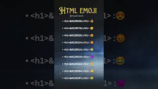HTML Emoji #html #htmltutorial #htmlemoji #emoji #headingtags #song #humaapkehainkoun #hindisong