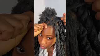 Brazilian wool Jumbo Twist!     #jumbotwist #brazillianwool #hairhack #crochethairstyle