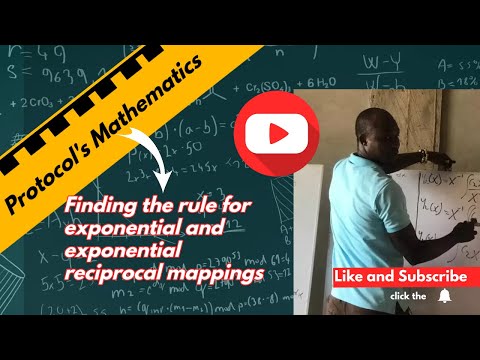 Finding the rule for exponential and exponential reciprocal mappings