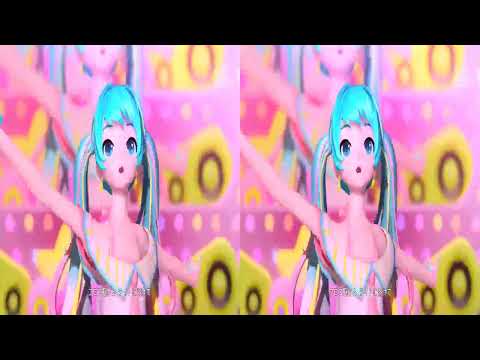 【スマホＶＲ用 3D動画】 「キュートメドレー ～アイドルサウンズ～」 初音ミク Project DIVA MEGA39’s＋　【STEAM VR】