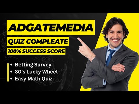 শুধু Quiz করেই দৈনিক ২০০ টাকা ইনকাম করুন | Adgatemedia Quiz Compleate Video | 100% Payment | gosixs