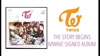 MWAVE Twice The Story Begins Signed 1st Mini Album