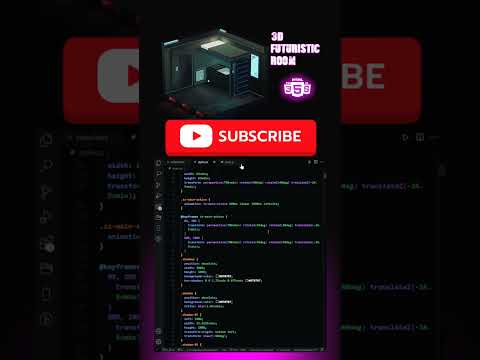 3D futuristic room #html #css #web #ui #app #dev #js #code #viralvideo #appliancesforeveryhome