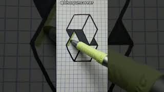 3D Simple optical illusion #shorts #3d #easy #illusion #3deffects#easy