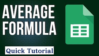 Average Formula | Google Sheet | Google Docs | Average Formula in Google Sheets