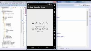 Android RatingBar Demo