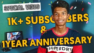 1k+ Subscribers and 1 Year Anniversary Special Video🎉🔥 - Tech Picks Tamil⚡