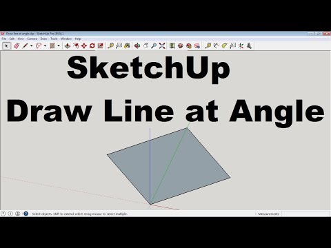 SketchUp Draw Line at Angle