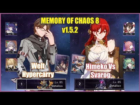 E0 Welt E2 Himeko Memory of Chaos 8 | Honkai Star Rail 1.5