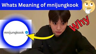🔴 Whats Meaning of mnijungkook 2025 🤔 | jungkook Updates Today | Bts Updates Today #mnijungkook