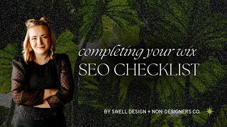 DIY Wix SEO Checklist