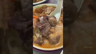 First time Ah Pa tried laksa ngiu chap (mixed beef parts), it tastes so good! #shorts #laksa #curry
