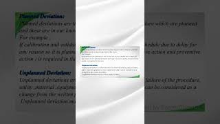 Deviation & Pharma Industry: Causes, Types & Handling Procedures (In Urdu)(2nd Short)