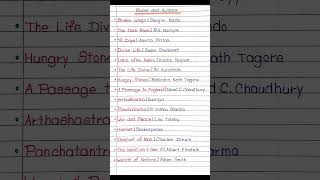 Important Books & Authors in 2024 ||