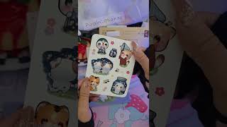 my first #patreon Rewards from @maemunchies cute #kawaii #asmr  #sticker #collection #purplecat