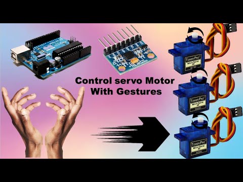Control Servo Motor With gesture Using (Mpu6050) Amazing !!!