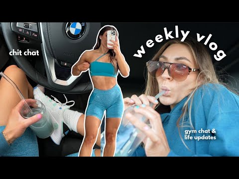 weekly vlog | updates, gym time, cook with me and chit chat