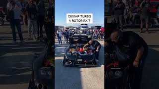 Mazda RX7  1200 HP Turbo 4 Rotor Exhaust Sound