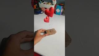 ❤️AESTHETIC DESKDECOR❤️#craft #diy #shorts #easthetic #deskdecor #gift #giftmaking #heartdecor