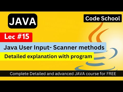 User input in java | Scanner class in java in hindi | Java full course in hindi | Java Tutorial #15