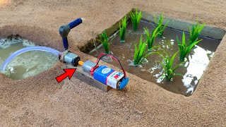Mini motor water pump science project | water pump science project | @Santroyce