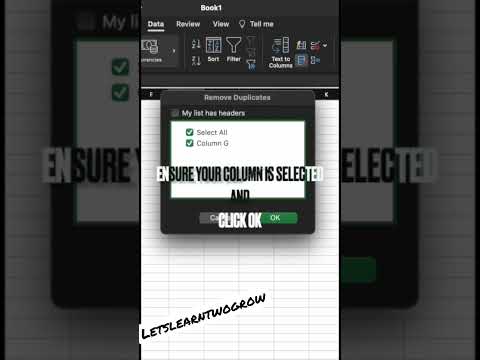 How to remove duplicates from dataset in MS Excel #shorts #msexcel