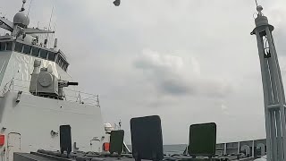 #052D驱逐舰#火力全开，震撼海防！