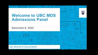 UBC MDS Admissions Q&A (December 2020)