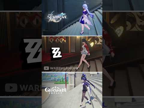 Honkai Star Rail vs ZZZ vs Genshin Impact | Stairs Physics - pt 2