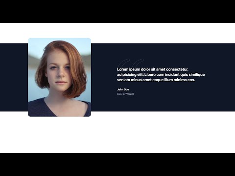 How to Create a Stunning Testimonial with TailwindCSS