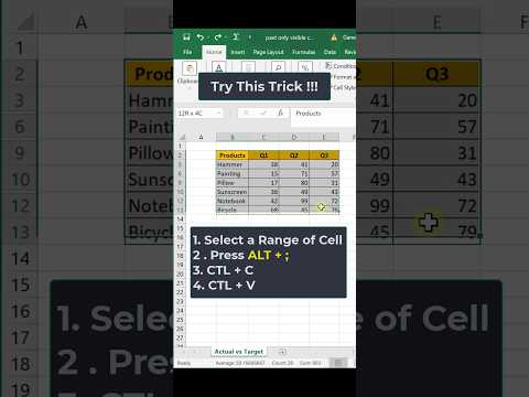 Excel Trick: Select Only Visible Cells