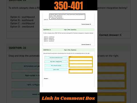 Implementing Cisco Enterprise Network Core Technologies Exam | 350-401 Exam Dumps