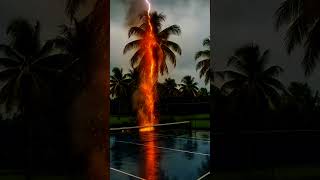 lightning strikes destroy a U.S. city. #lightning #satisfying #lightningstrike