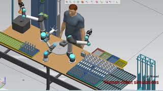 Human-robot collaboration: Simulation-based Digital-Twins for collaborative robots
