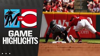 말린스 vs. 레즈 경기 하이라이트 (2025년 7월 10일) | MLB 하이라이트