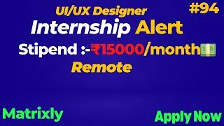 Designer Internship | #internship  #job #techjobs #code #codelife #figma #design