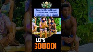 Nobody Had More of a Reaction to David Losing the Survivor 48 Immunity Challenge Than Shauhin!